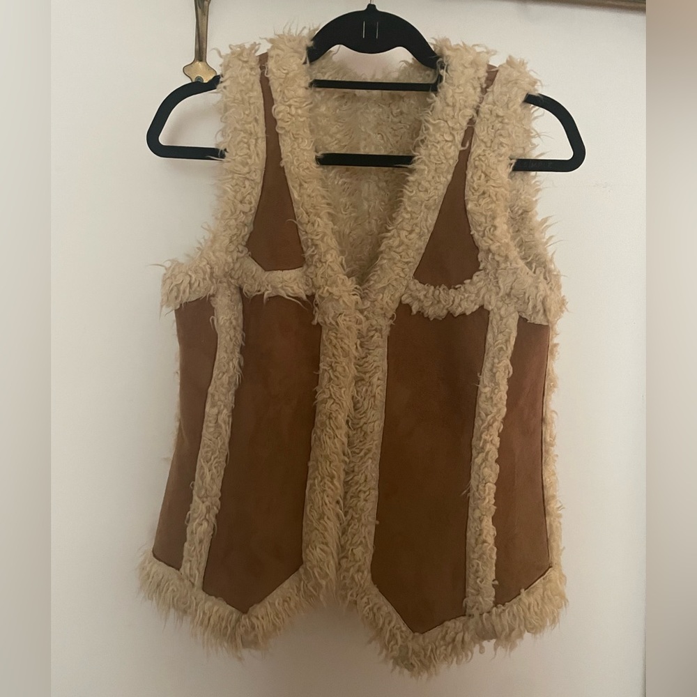 Faux Suede Fur Vest